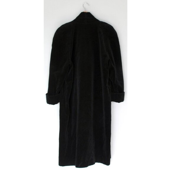 Vintage JS Collections Black Velvet Whimsigoth Opera Coat Duster, Size L Large - Picture 5 of 10